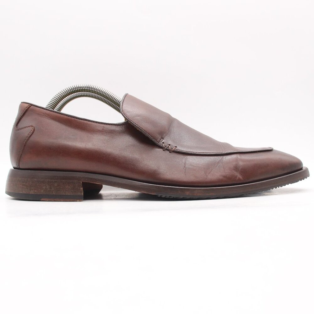 Oliver Sweeney Italy Men's UK 8 Brown Leather Slip On Loafers Shoes